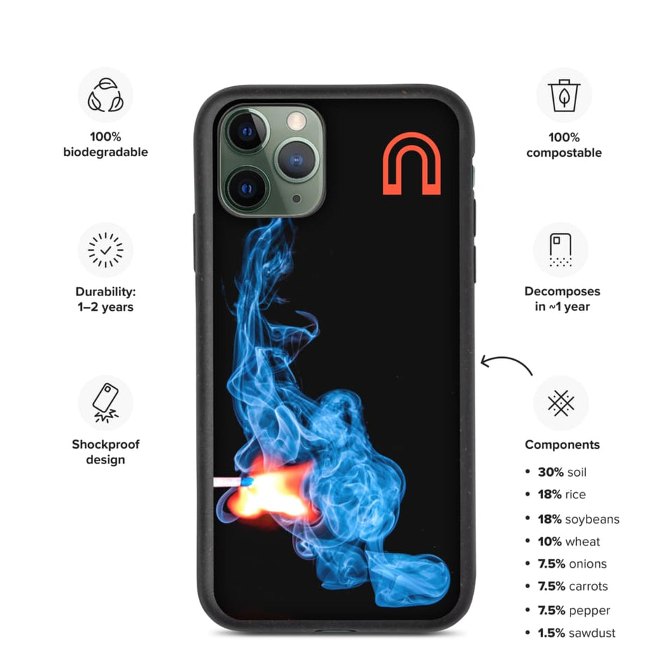 A Fire in the Dark - Biodegradable phone case by Arc Blasma - iPhone 11 Pro