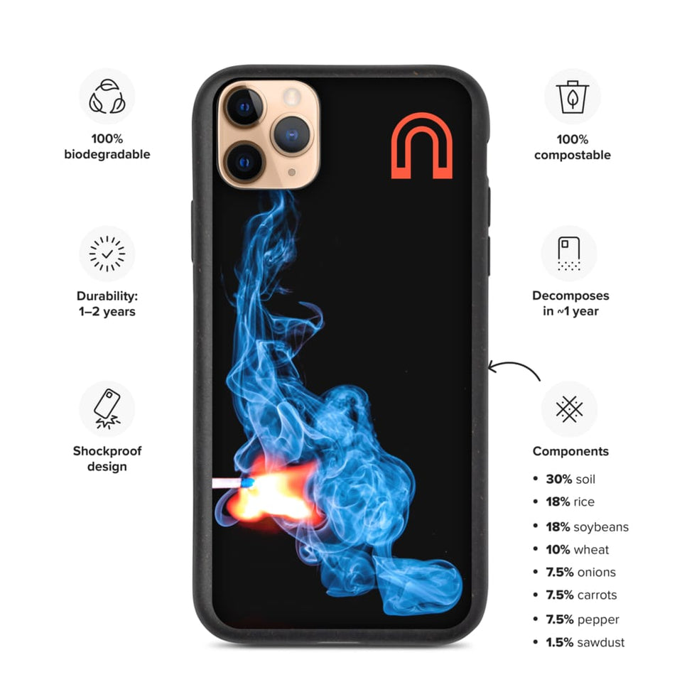 A Fire in the Dark - Biodegradable phone case by Arc Blasma - iPhone 11 Pro Max