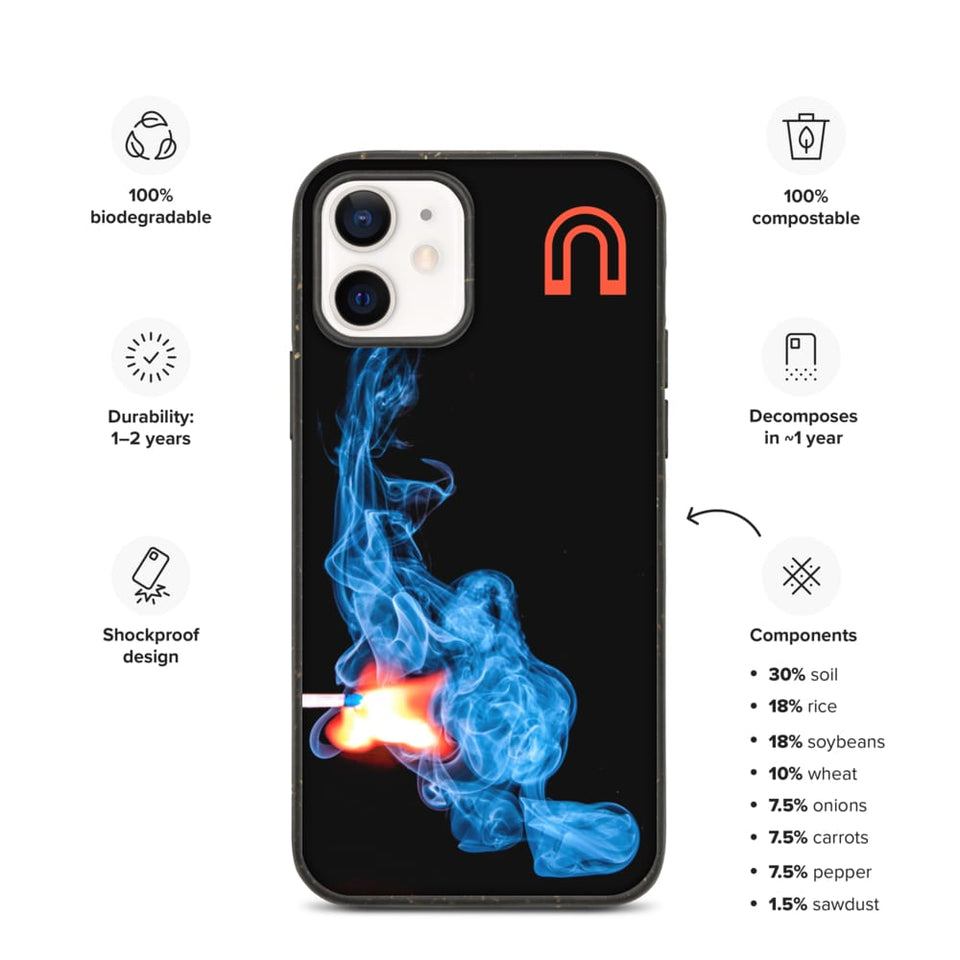 A Fire in the Dark - Biodegradable phone case by Arc Blasma - iPhone 12