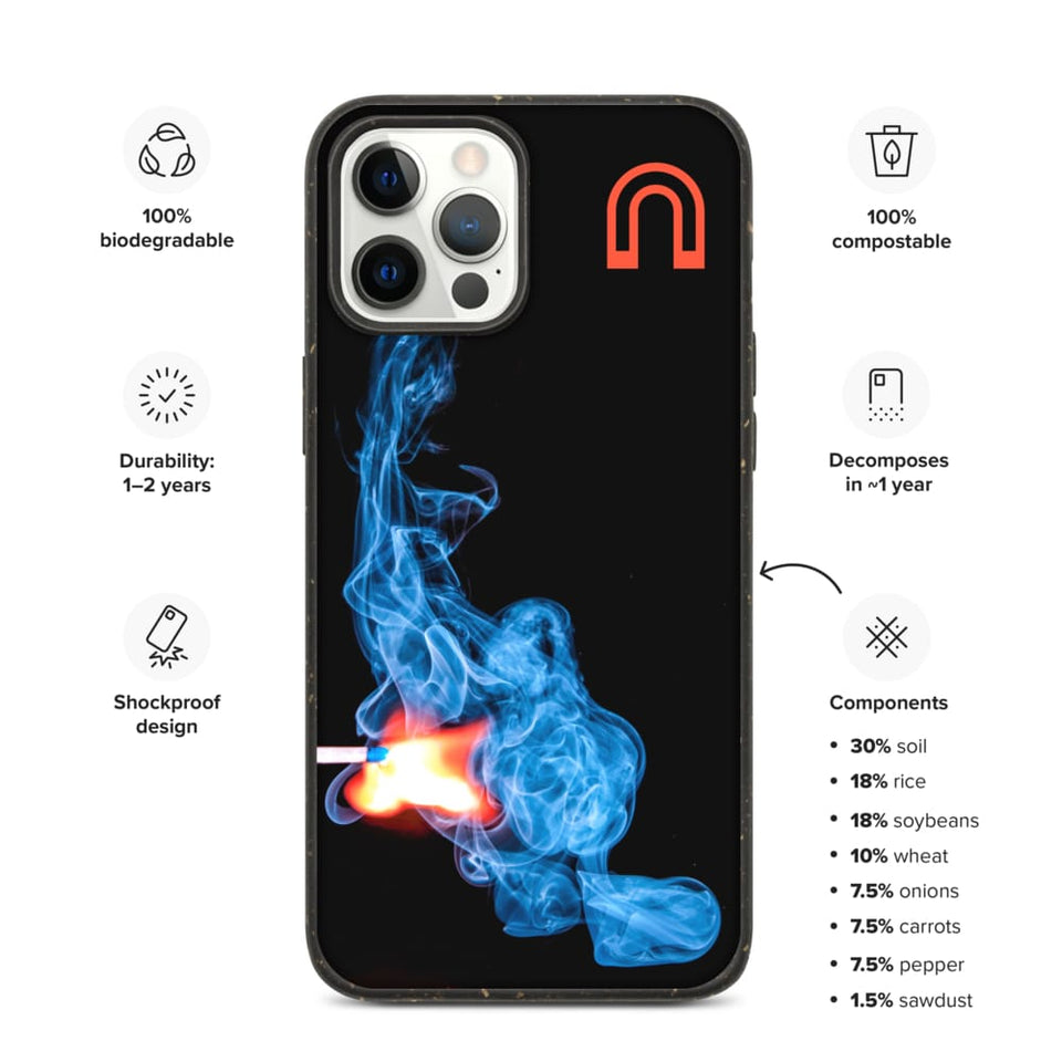 A Fire in the Dark - Biodegradable phone case by Arc Blasma - iPhone 12 Pro Max
