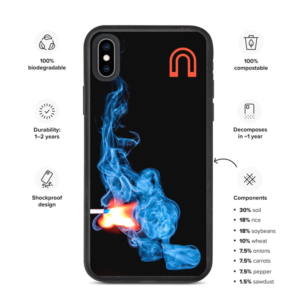 A Fire in the Dark - Biodegradable phone case by Arc Blasma - iPhone XS Max