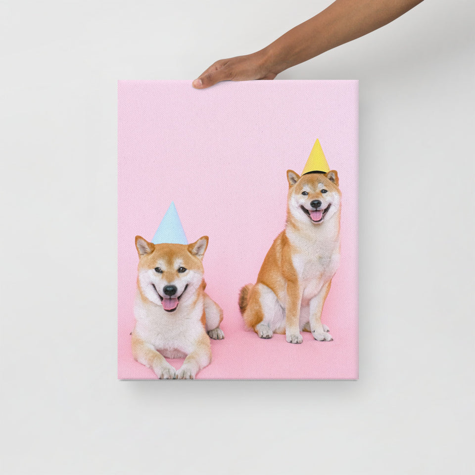 Partyyyyy - Canvas with Pet Motif