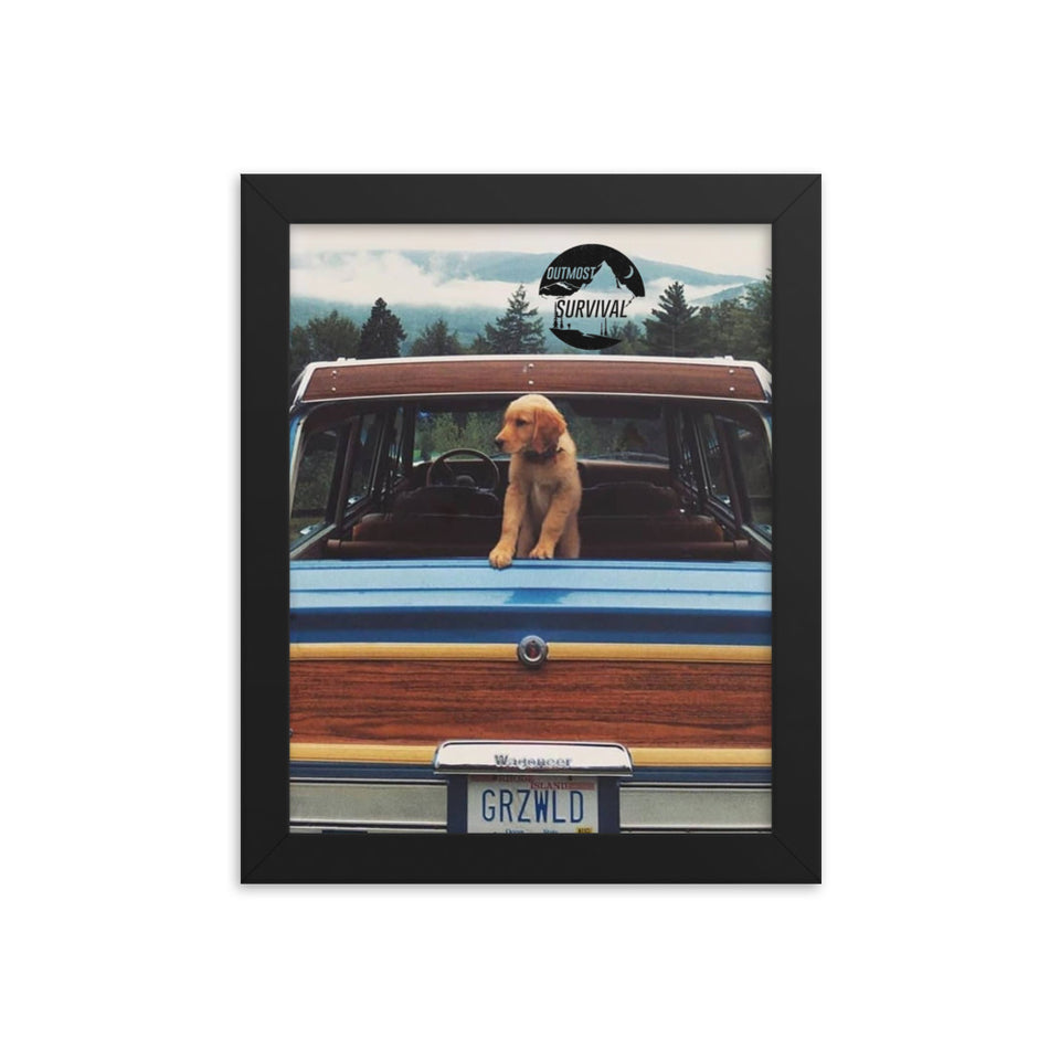 Dog Comes With - Framed photo poster by Outmost Survival